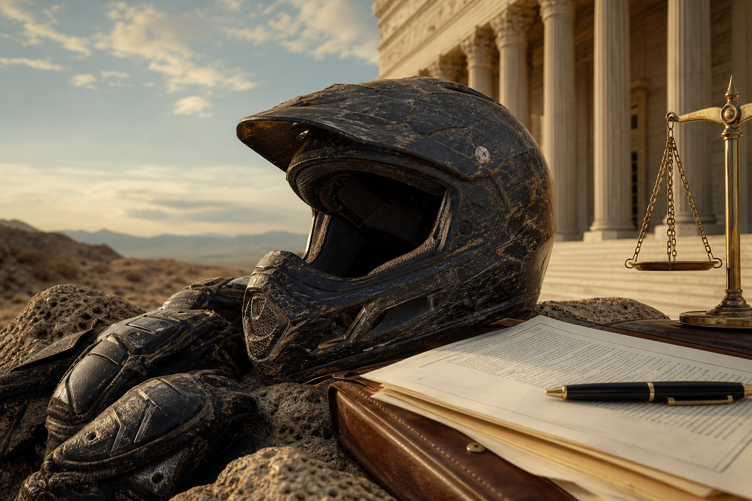 Legal liability concepts for off-road vehicle accidents in Nevada desert landscape