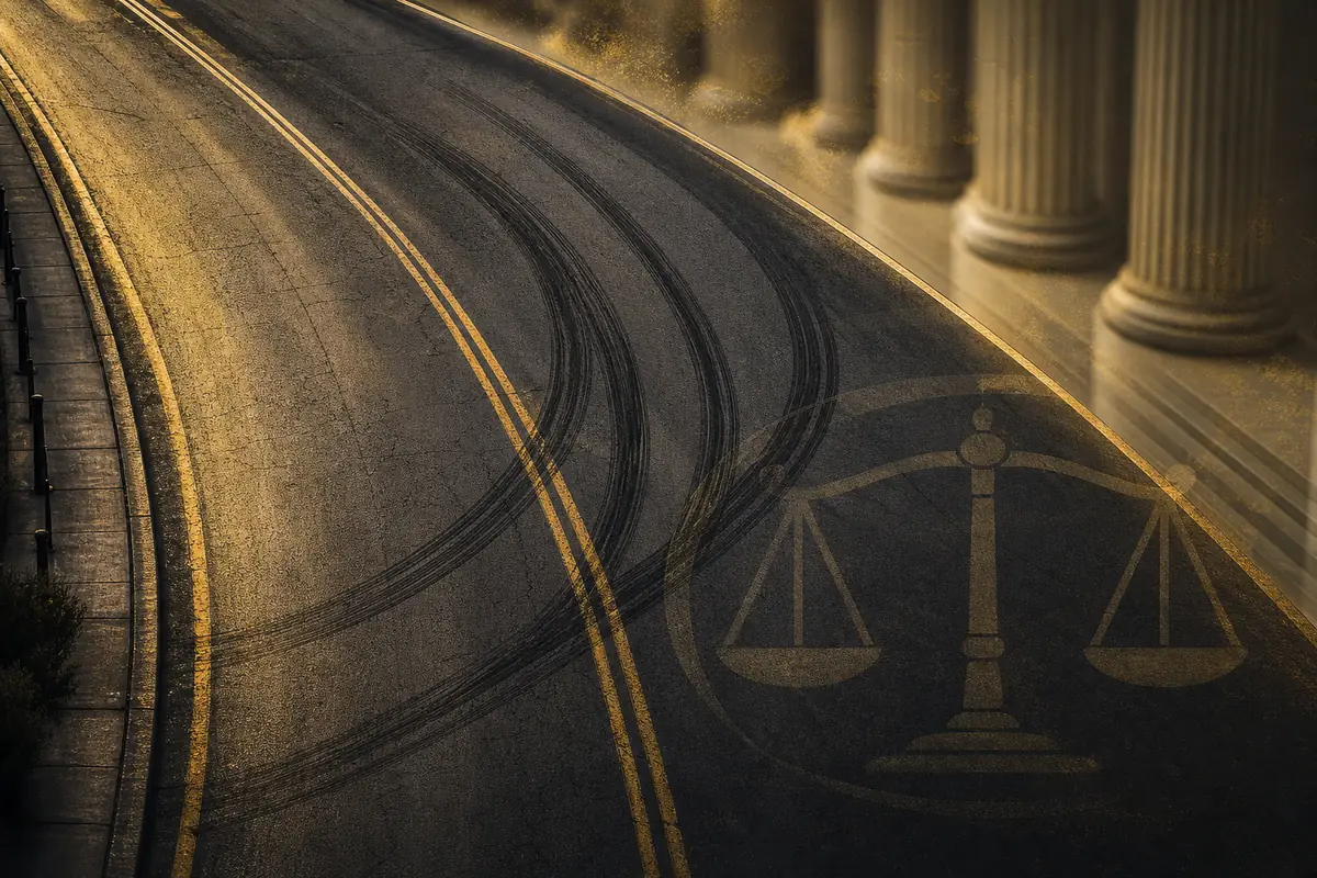 Las Vegas road scene relevant to delivery driver accident and commercial vehicle collision claims