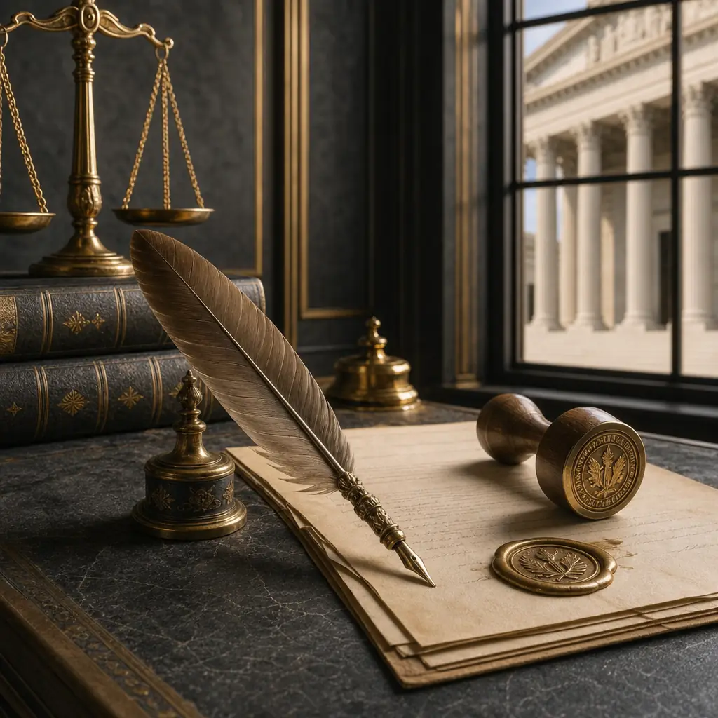 Nevada forgery defense attorney Las Vegas gavel and legal documents