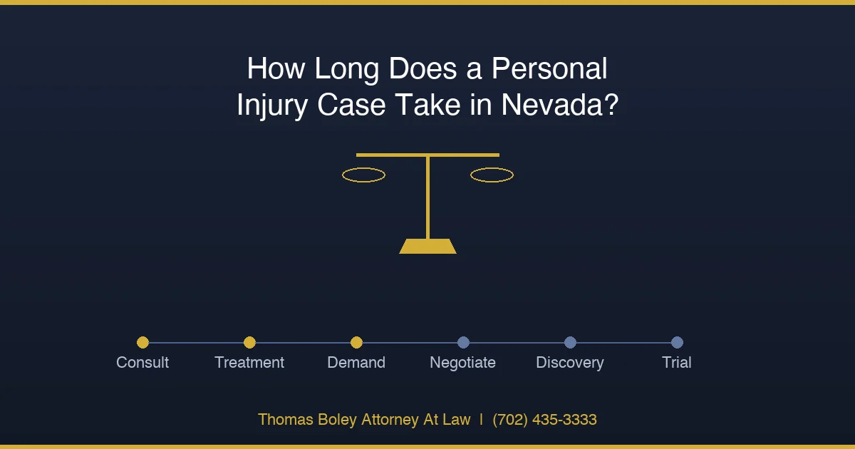 How Long Does a Personal Injury Case Take in Nevada? - Las Vegas legal advice from attorney Thomas Boley
