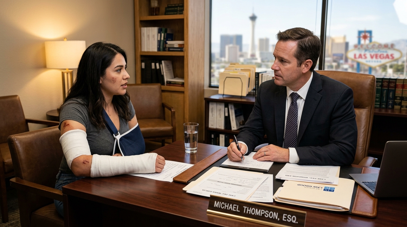 Pedestrian accident legal process steps in Las Vegas Nevada