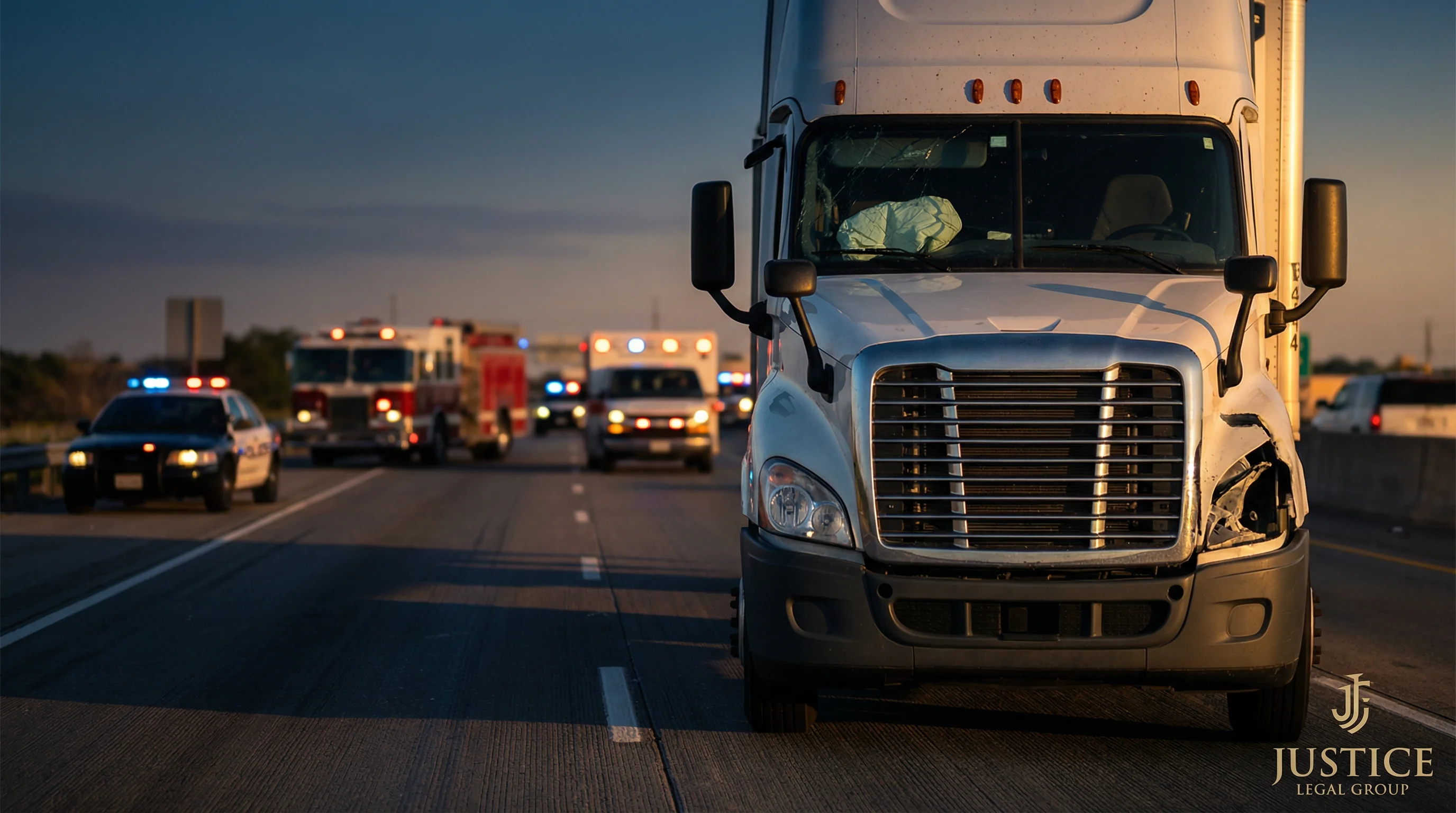 Las Vegas truck accident lawyer investigating an 18-wheeler crash case