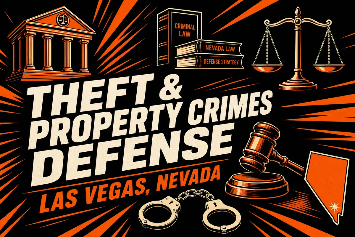 Las Vegas theft and property crimes defense attorney protecting client rights under NRS 205.0832
